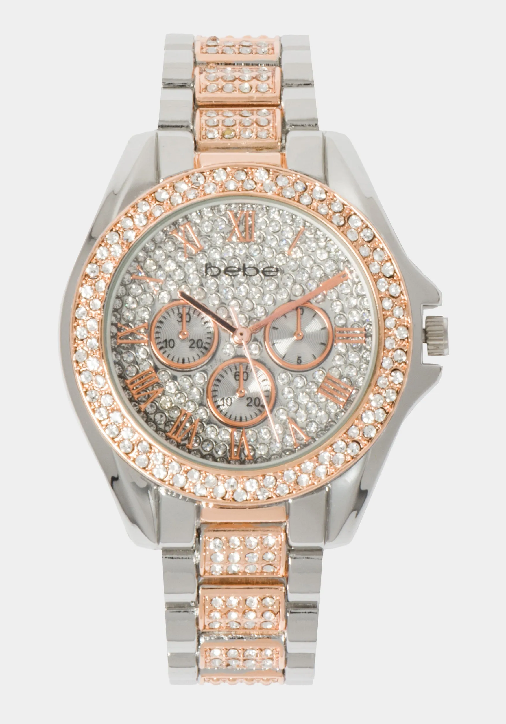 Full Pave Crystal Dial Crystal Bezel Watch