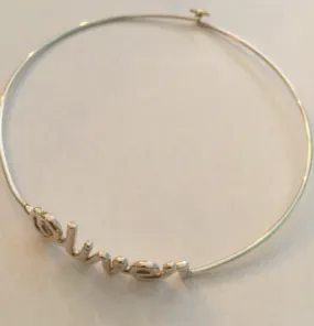 Gold Choker with Custom Name (Customizable)