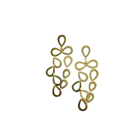 Gold Infinity Chandelier Earrings