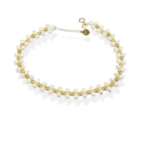 #GOLD2024 | Stitched Pearl Station Bracelet 18kt