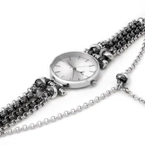 Grand Bubble Watch with Chain [White gold]