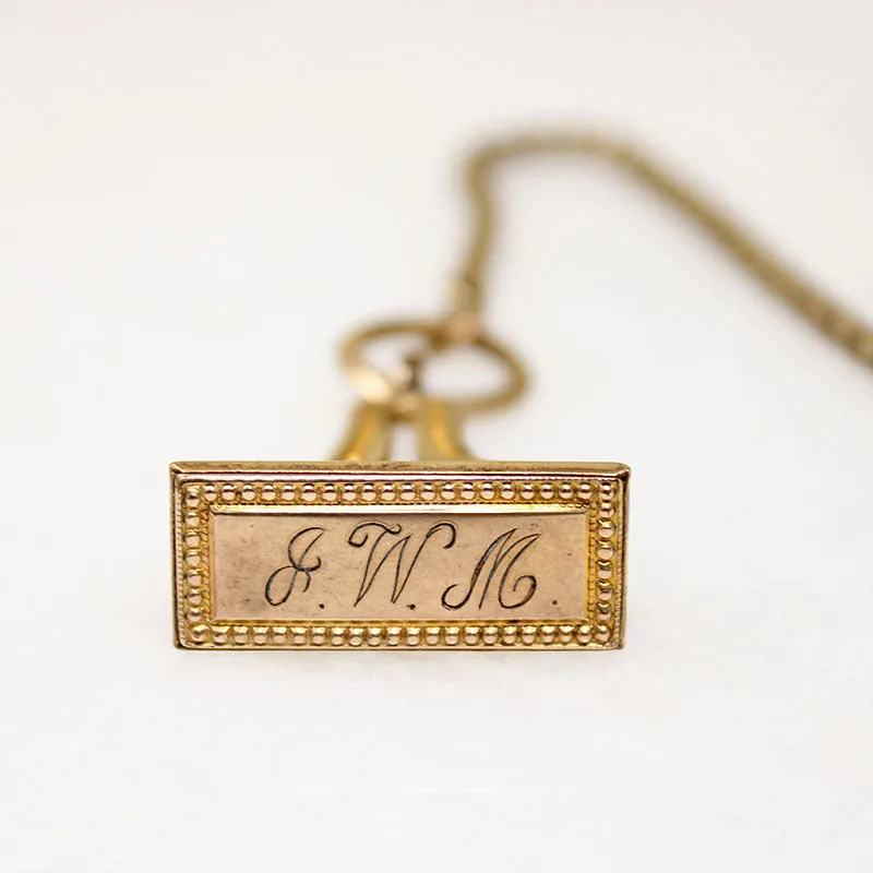 Greek Revival Fob on Victorian Chain by Ancient Influences