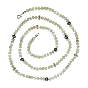 Green Sapphire Beaded Necklace 219 (88cm)