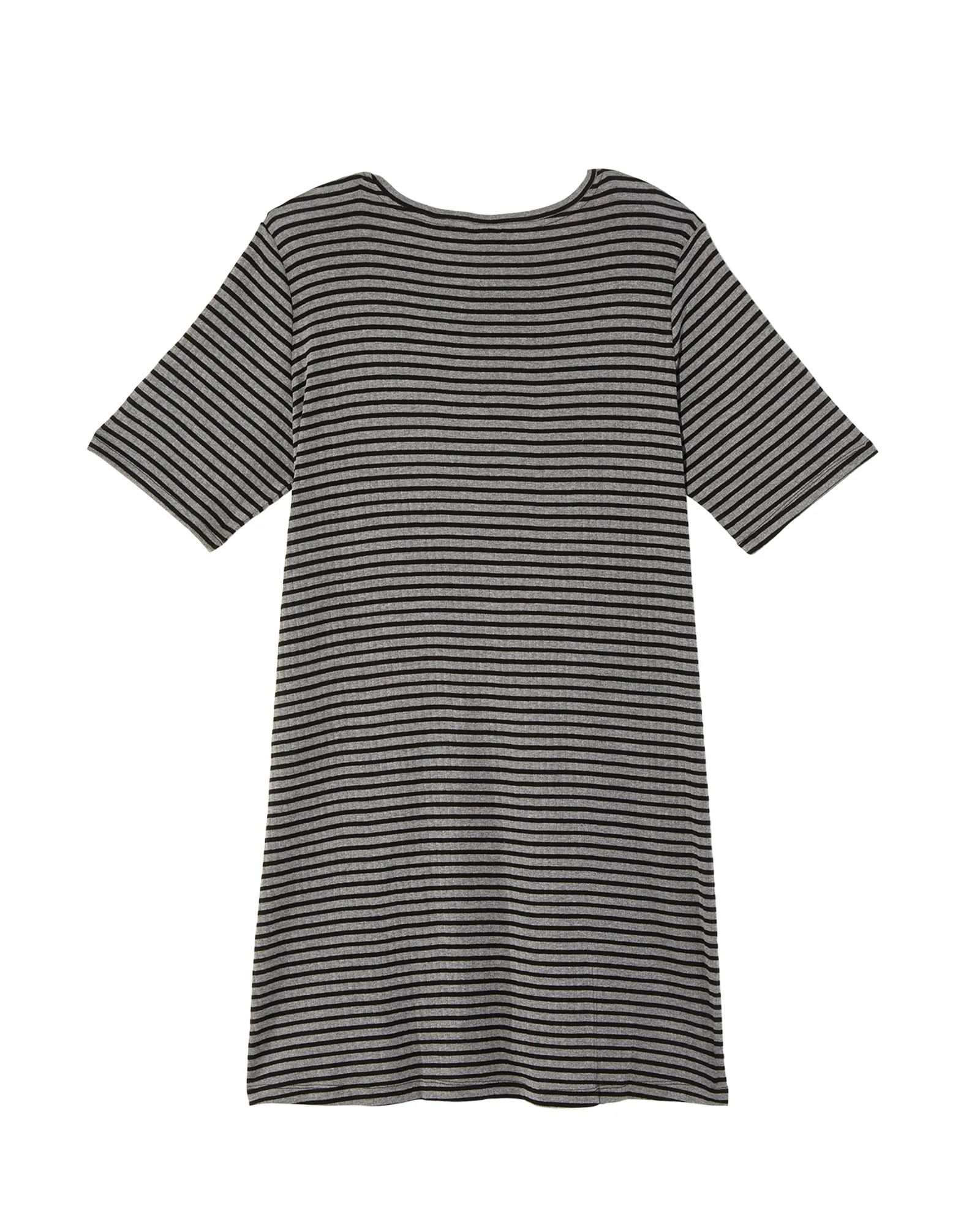 Hampstead Cotton Swing Dress | Light Grey / Black