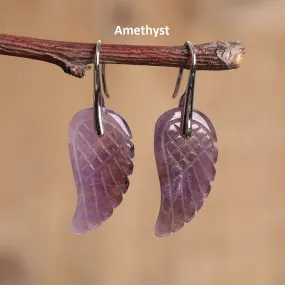 Healing Crystal Wing Earrings