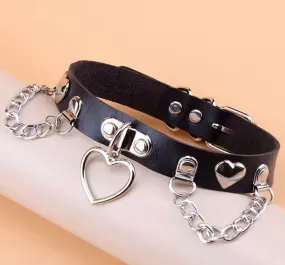 Heart Pendant Choker