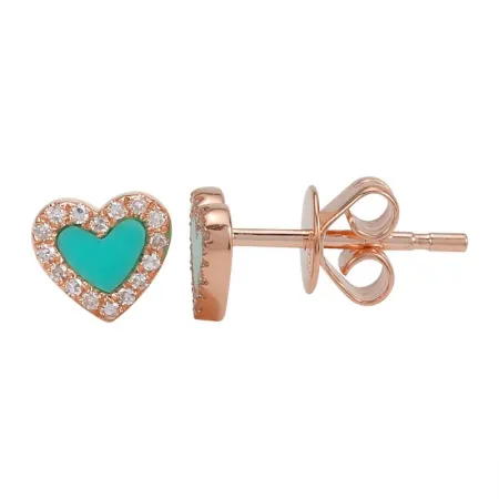 Heart Stud Earrings