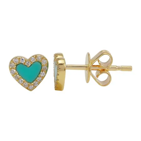 Heart Stud Earrings