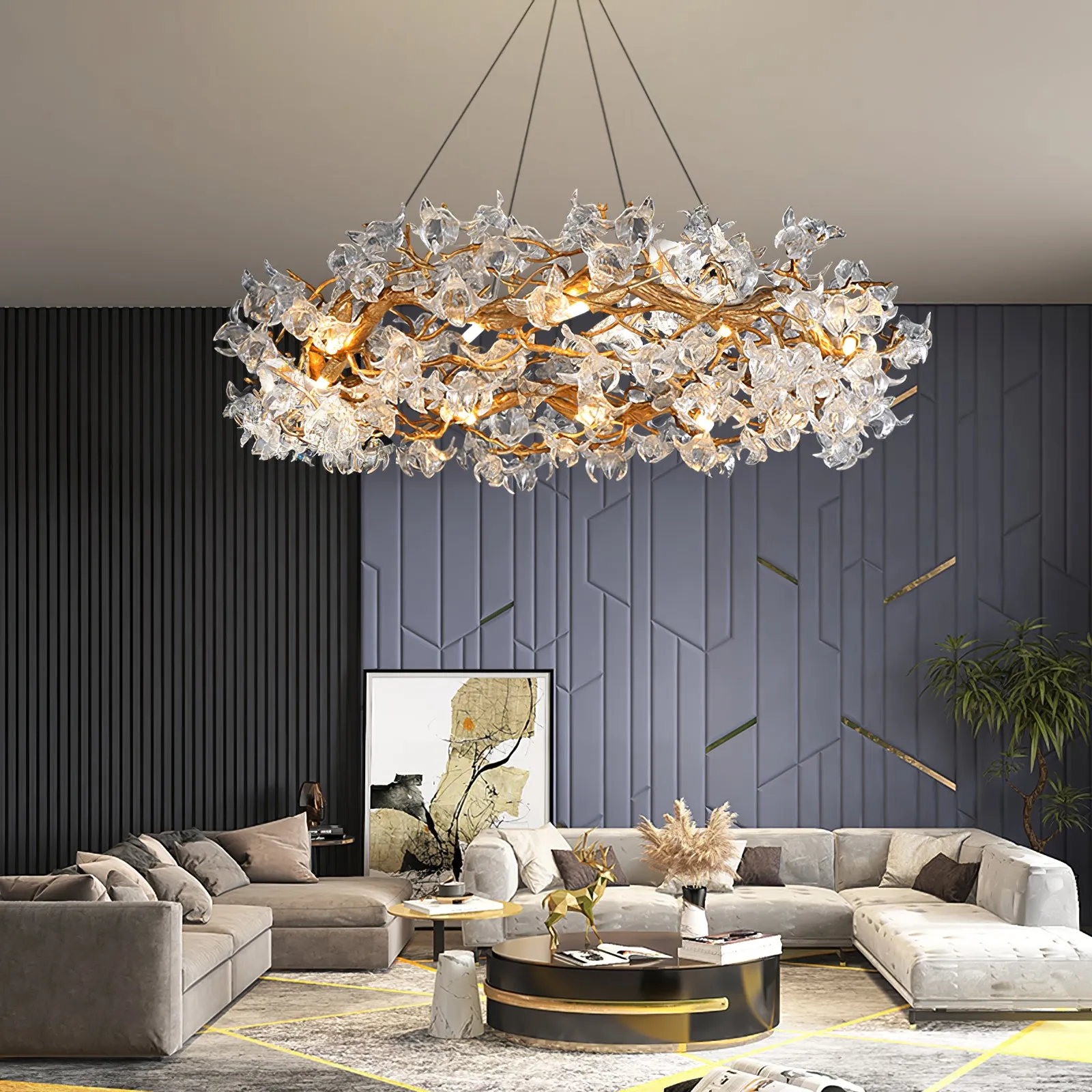 Hibiscus Flower Chandelier