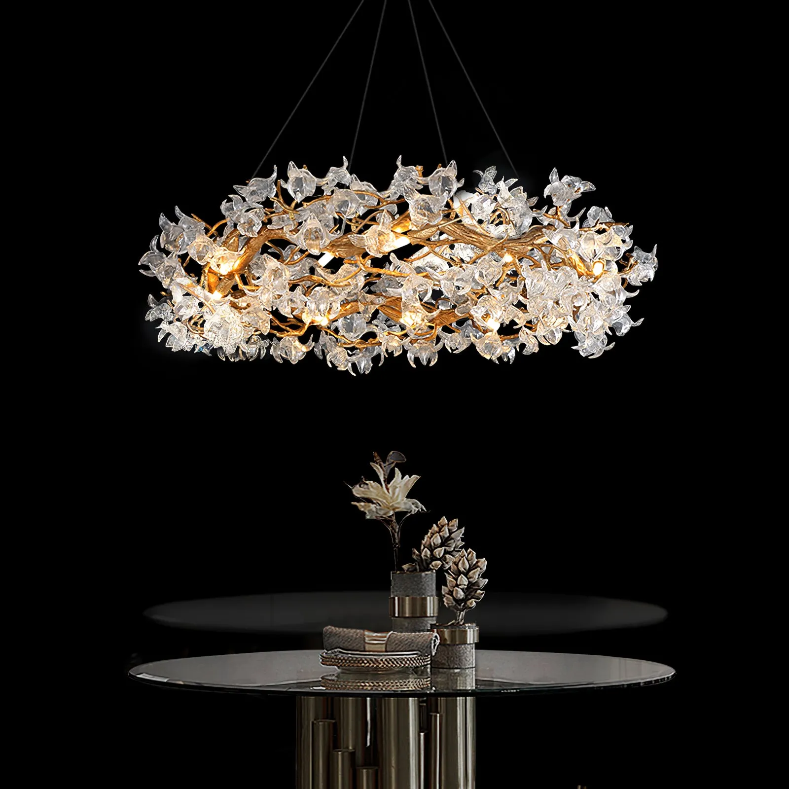 Hibiscus Flower Chandelier