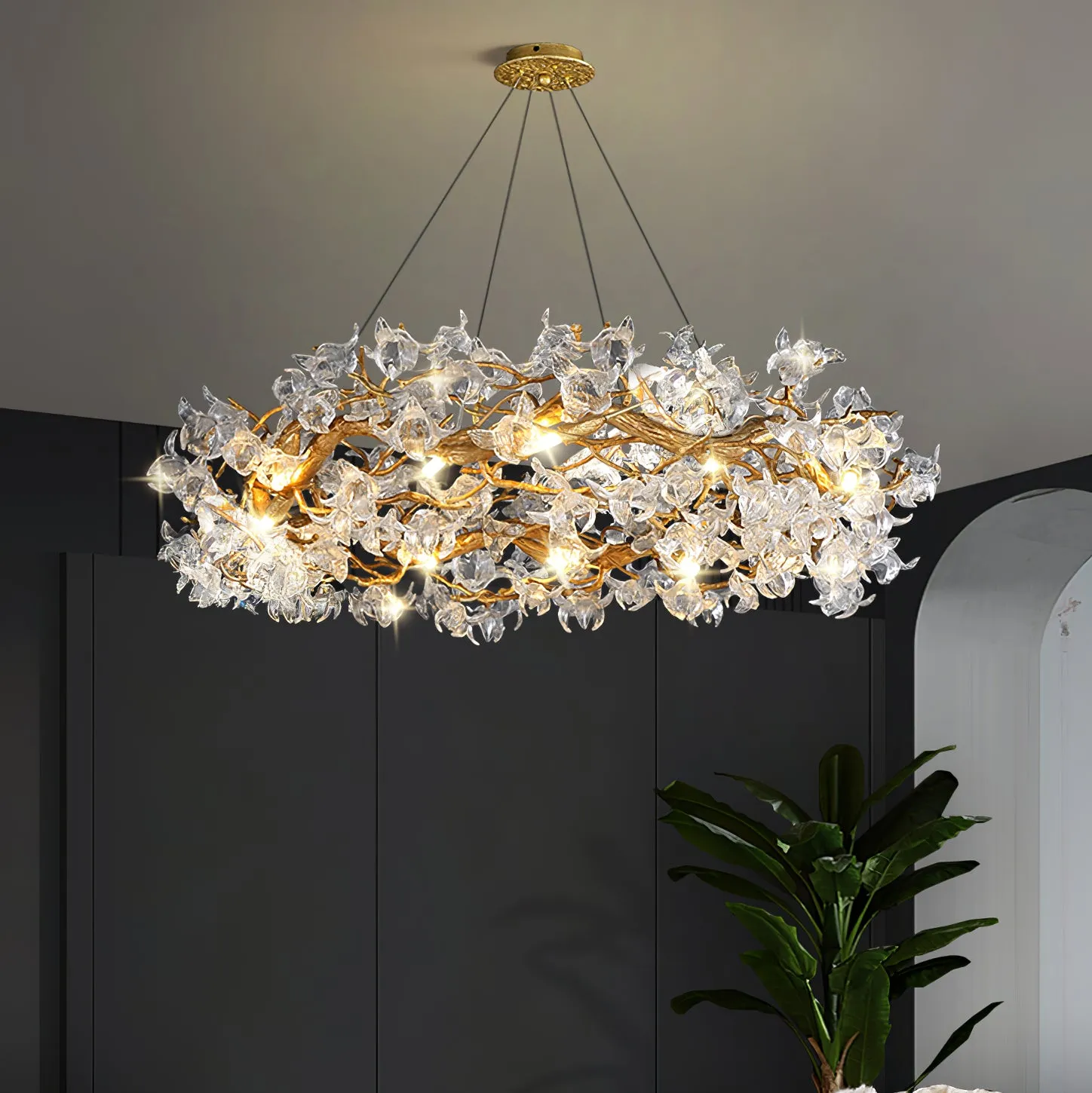 Hibiscus Flower Chandelier