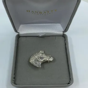 Horse Head Brooch - Sterling Silver