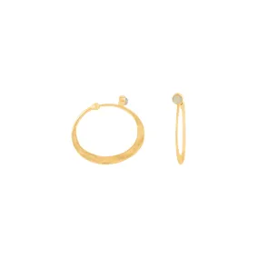 Illusion Hoops in Opal & Gold - Small