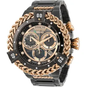 Invicta Men's Chronograph Watch - Shaq Two Tone Black and Rose Gold Bracelet | 33414