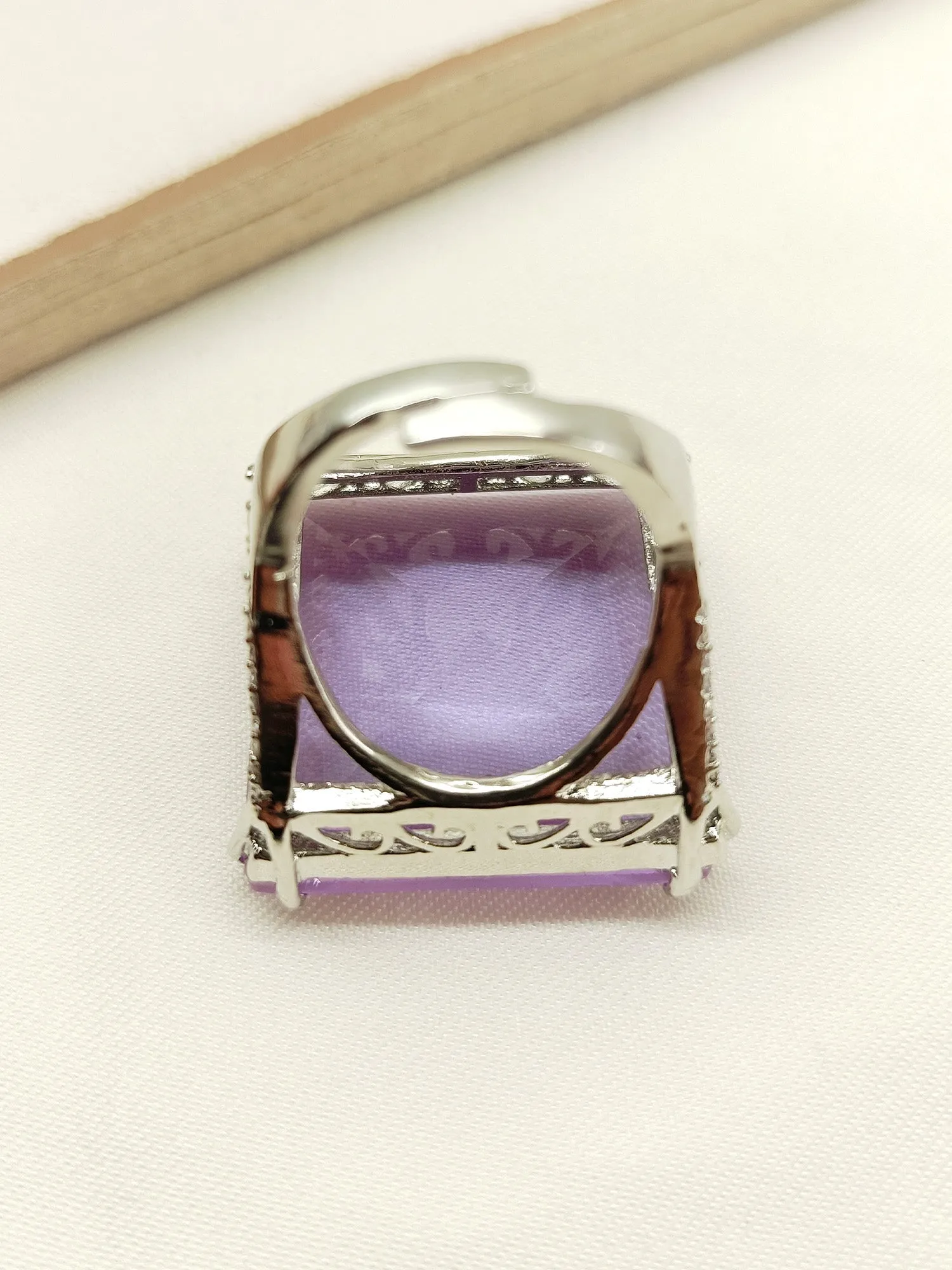 Ireland Lavendar American Diamond Finger Ring