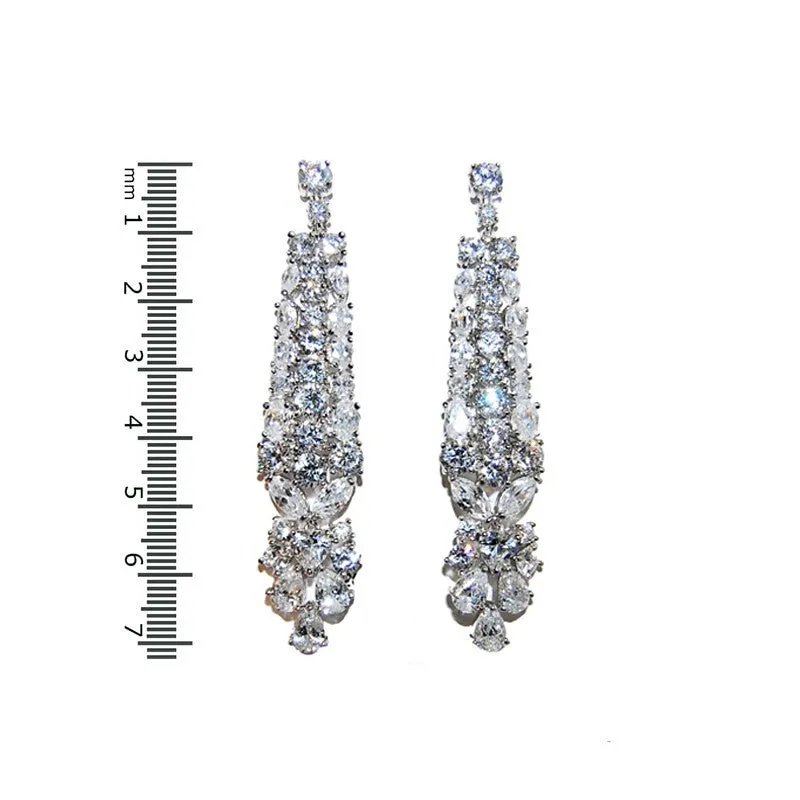 Ismat Vintage Cluster Chandelier Earrings | 72mm