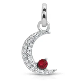 January Garnet Birthstone Charm - Moon (Rewards Store)