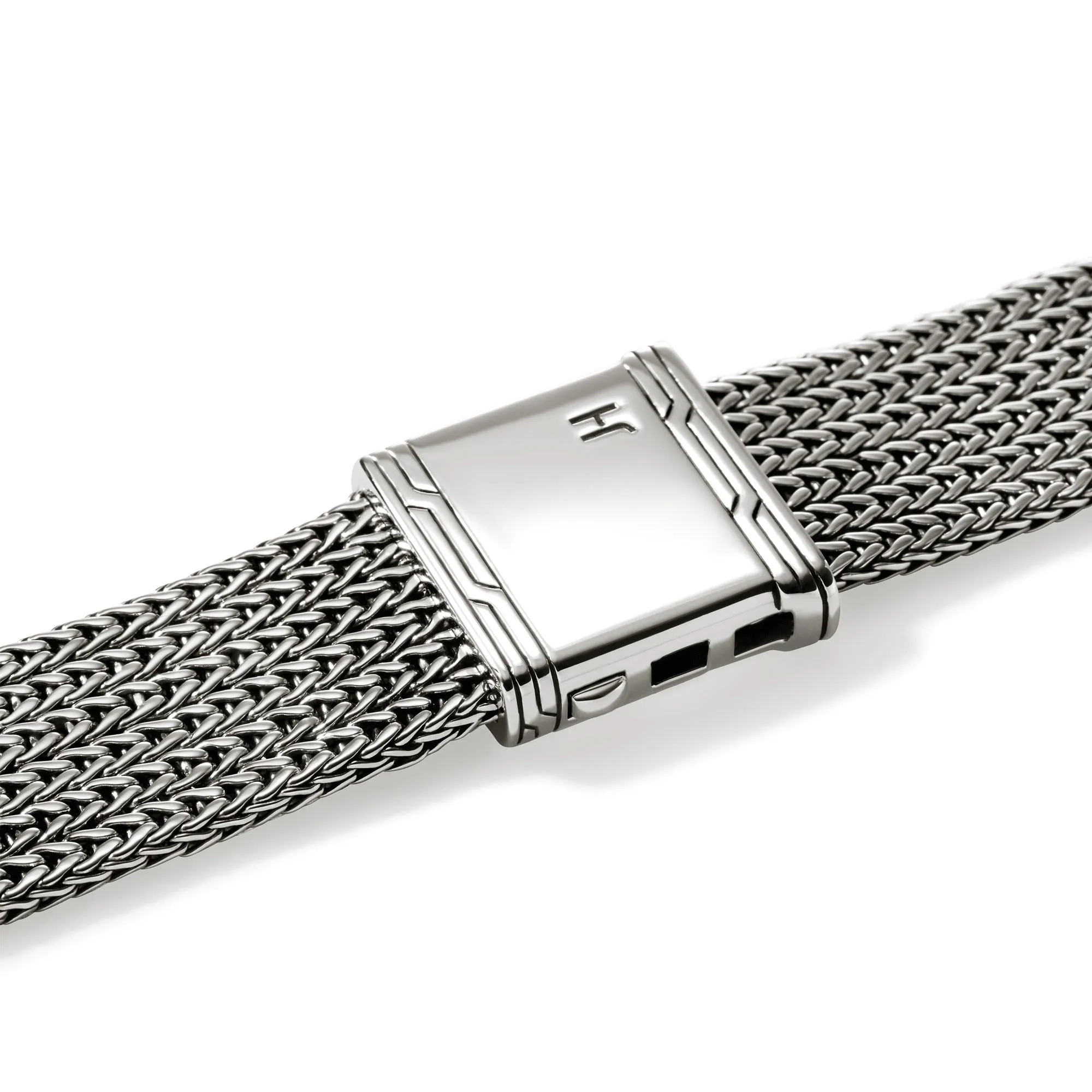 John Hardy Silver Smart Watch Strap with 18mm Chain, Size UM