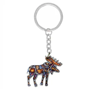 John Rombough Moose Metallic Key Chain