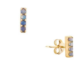 Kellie, Opal Bar Studs 14k Gold