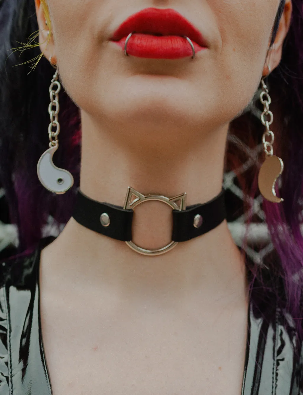 KITTYHEAD CHOKER - BLACK