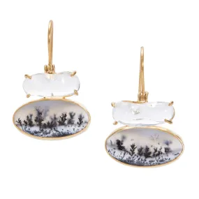 Landscape: Sky, Winterscape Earrings