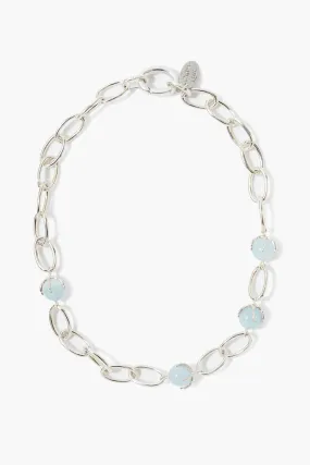 Lark Chain Necklace ~ Aquamarine