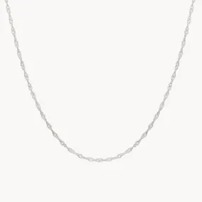 lightning strikes choker necklace silver - sterling silver