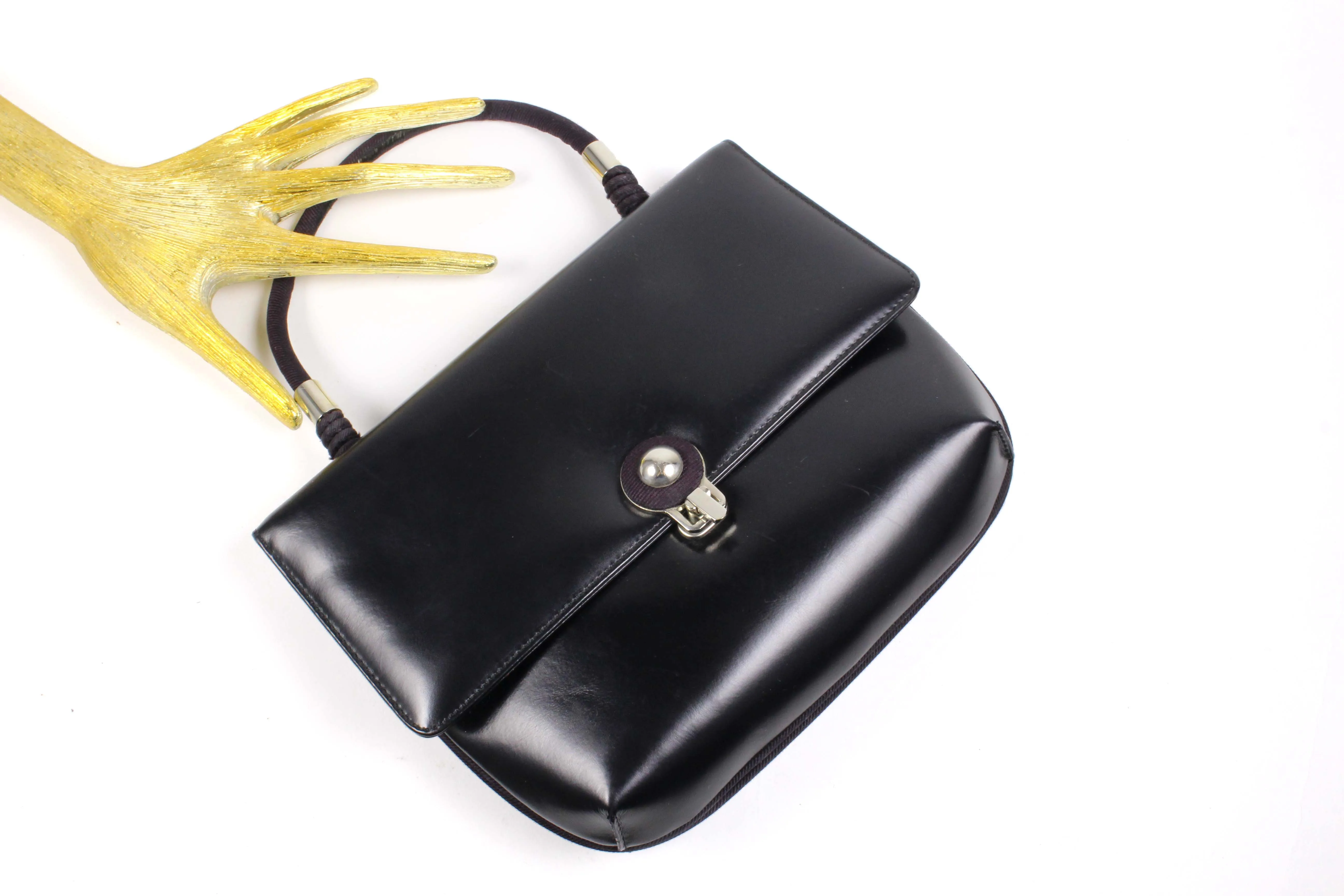 LOEWE black leather handbag