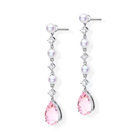 Lush Pearl and Morganite Earrings