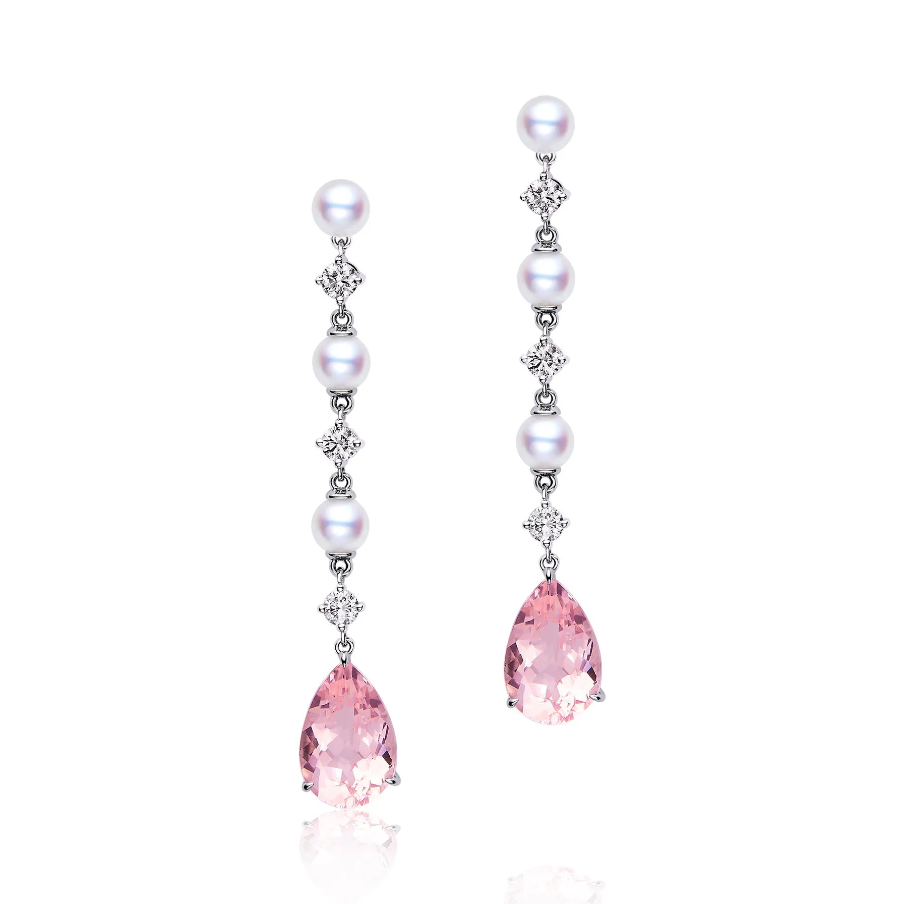 Lush Pearl and Morganite Earrings