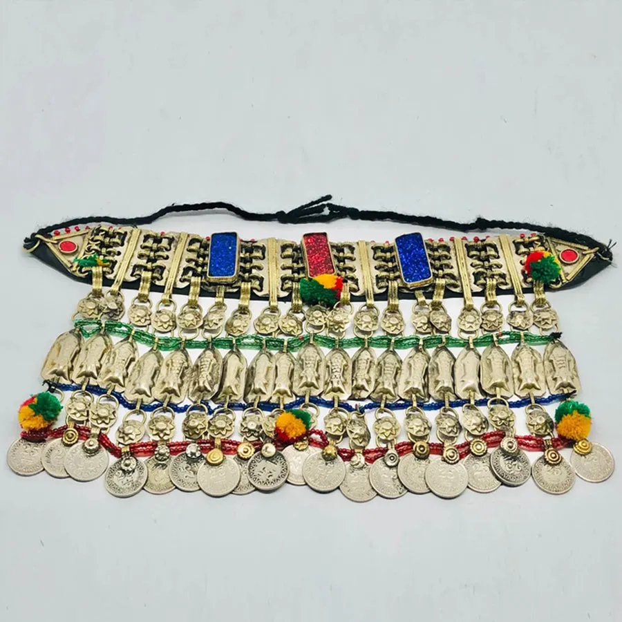 Massive Tribal Fish Ethnic Multicolor Choker