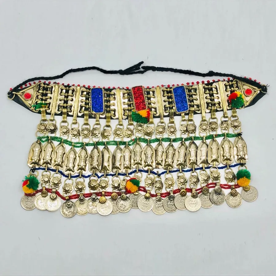 Massive Tribal Fish Ethnic Multicolor Choker