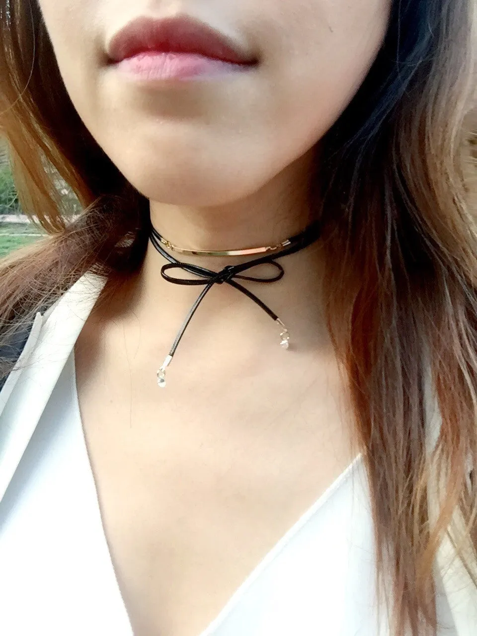 Metal Bar Choker