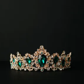 Michelle's Tiara in Green & Gold