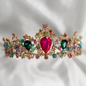 Michelle's Tiara in Multi Color & Gold