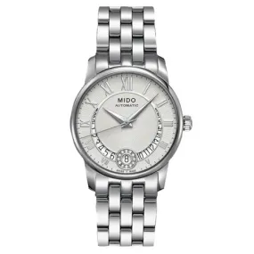 MIDO 銀色手錶 Baroncelli Diamonds Silver Watch #M0072071103800