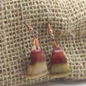 Mookaite Gemstone and Copper Earrings