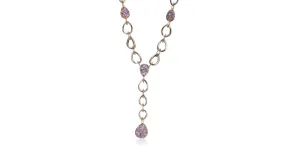 Multi-Colored Sapphire & Diamond Gold Necklace