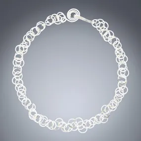 Multi Link Chain Necklace in Argentium Sterling Silver