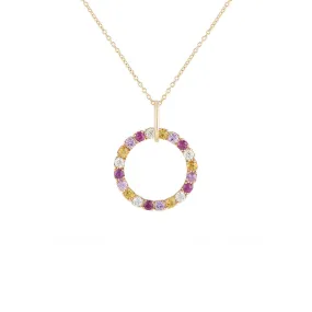 Necklace with Sapphires and Diamonds