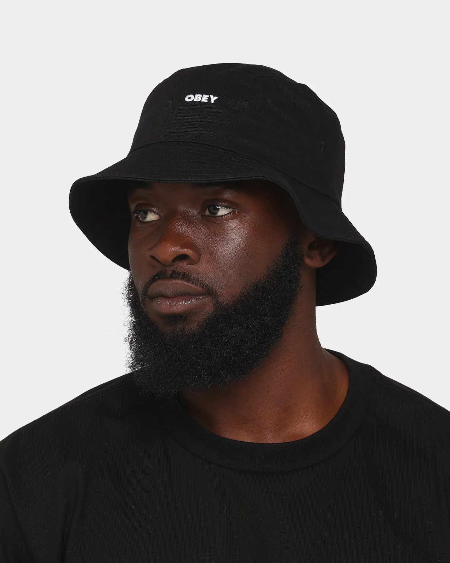 Obey Bold Twill Bucket Hat Black