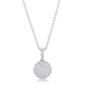 Olva Elegant CZ Disk Fashion Pendant