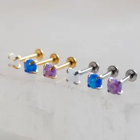 Opal Flat Back Studs