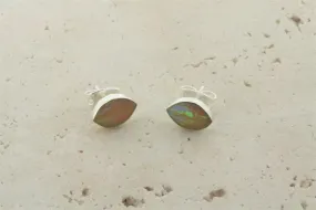 opal stud - seed - yellow lime