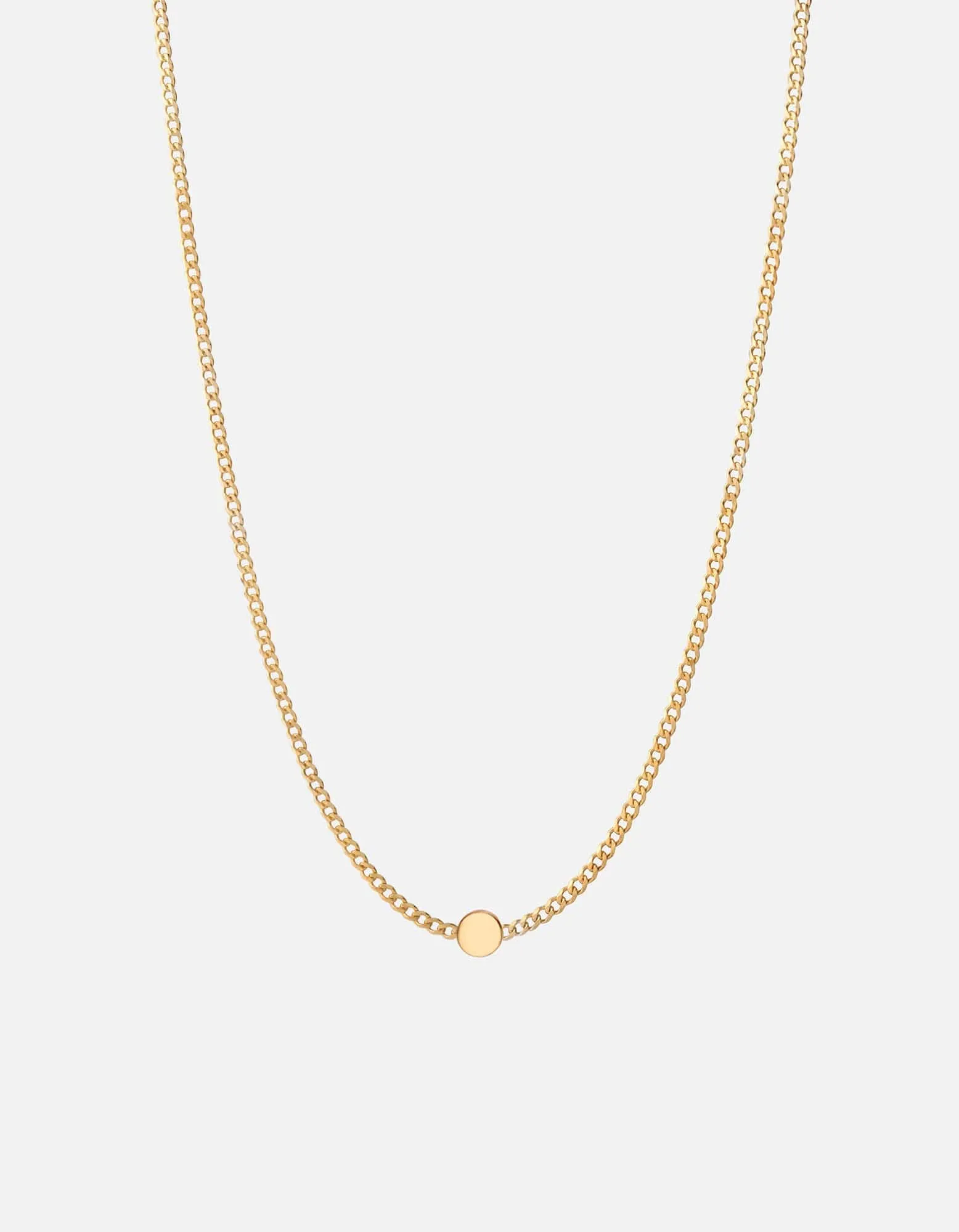 Opus Sapphire Type Chain Necklace, Gold Vermeil/Black