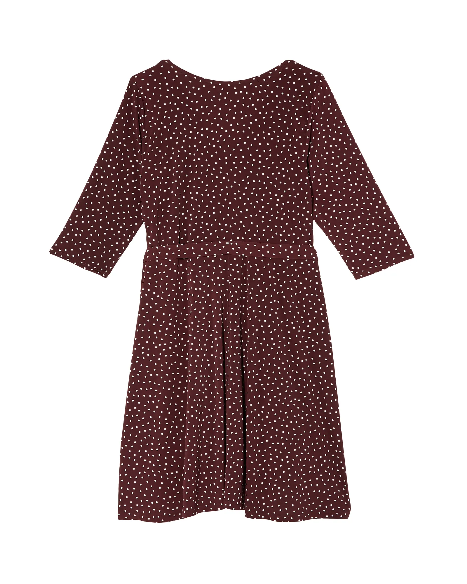 Orlando Faux Wrap Dress | Burgundy / White