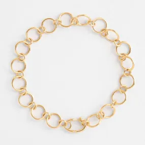 Oval Catch Clasp Chain Bracelet