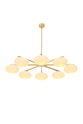 Oval White Glass Chandelier | Eichholtz Evergreen