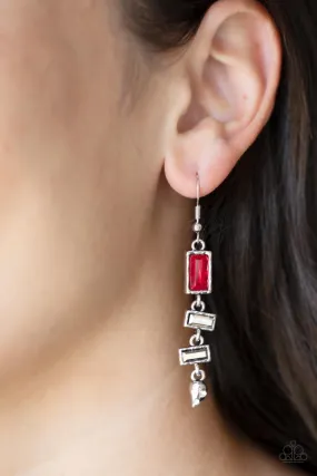 Paparazzi Modern Day Artifact - Red Earrings